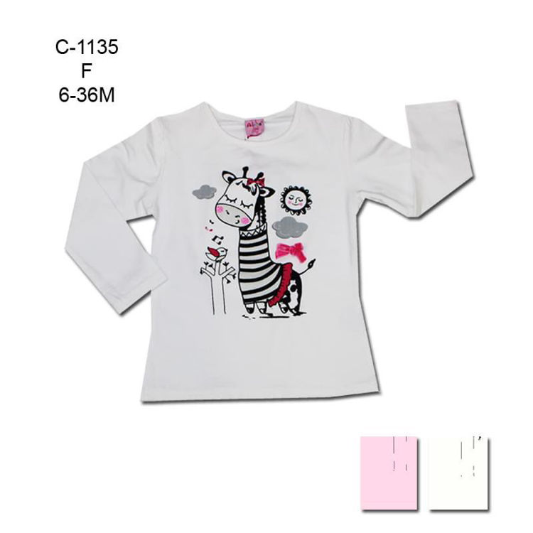 Picture of C1135- THERMAL FLEECE BABY GIRLS WINTER TOP